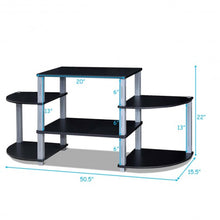 Load image into Gallery viewer, 3-Cube Flat Screen TV Stand Storage Shelves-Black
