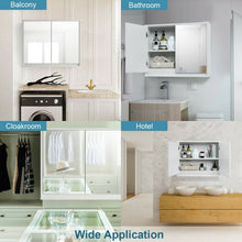 Load image into Gallery viewer, Wall Mounted Bathroom Cabinet Double Mirror Door Shelf
