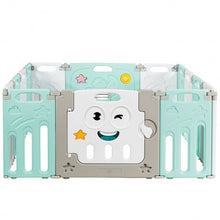 Load image into Gallery viewer, 14-Panel Foldable Baby Playpen Kids Activity Centre-Green
