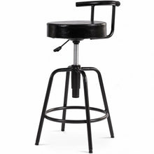Load image into Gallery viewer, Adjustable Swivel Vintage Bar Stool PU Leather Steel Frame
