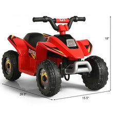 Load image into Gallery viewer, 6V Kids Electric ATV 4 Wheels Ride-On Toy -Red
