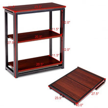 Load image into Gallery viewer, 3 Tier Multifunctional Display Stand Folding Ladder Bookcase Shelf
