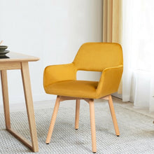 Load image into Gallery viewer, Set of 2 Modern Accent Armchairs-Yellow
