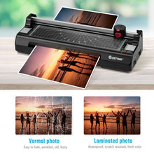 Load image into Gallery viewer, 9&quot; Hot and Cold Paper Trimmer with 25 Pouches and Corner Rounder-Black
