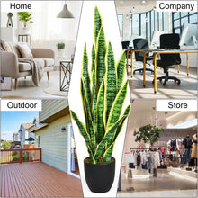 Load image into Gallery viewer, 35.5&quot; Indoor-Outdoor Decoration Fake Artificial Snake Plant
