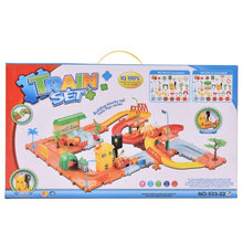 Load image into Gallery viewer, 60 pcs Railway Train Building Blocks with Light &amp; Music
