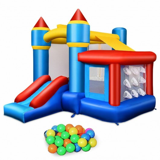 Inflatable Bounce House Castle with Balls & Bag