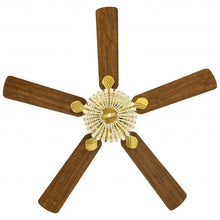 Load image into Gallery viewer, 52&quot; Retro Ceiling Fan Light with Reversible Blades Remote Control-Golden
