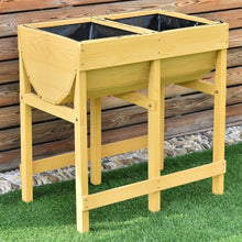 Load image into Gallery viewer, Raised Wooden Planter Vegetable Flower Bed with Liner
