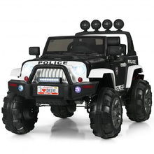 Load image into Gallery viewer, 12V Kids Spring Suspension Ride On Truck-Black &amp; White
