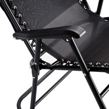 Load image into Gallery viewer, Zero Gravity Folding Rocking Chair Rocker Porch-Black
