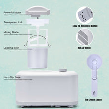 Load image into Gallery viewer, 1.1 QT Ice Cream Maker Automatic Frozen Dessert Machine with Spoon-White
