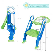 Load image into Gallery viewer, Potty Training Toilet Seat w/ Step Stool Ladder-Blue
