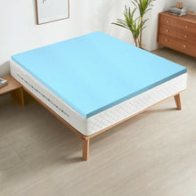 Load image into Gallery viewer, 3&quot; Gel-Infused Cooling Bed Topper for All-Night Comfy-80 x 60 inch
