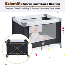 Load image into Gallery viewer, Portable Baby Playard Playpen Nursery Center with Mattress
