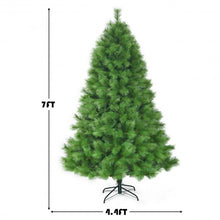 Load image into Gallery viewer, 7 ft Hinged Artificial Christmas Tree Holiday Decoration with Stand
