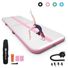 Load image into Gallery viewer, Air Track Inflatable Gymnastics Tumbling Mat with Pump-Pink
