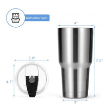 Load image into Gallery viewer, 30oz Stainless Steel Tumbler Cup Double Wall Vacuum Insulated Mug with Lid

