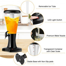 Load image into Gallery viewer, 3L Draft Beer Tower Dispenser with LED Lights
