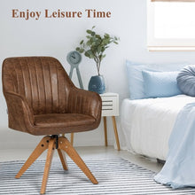 Load image into Gallery viewer, Mid Century Hot-Stamping Cloth Swivel Accent Chair

