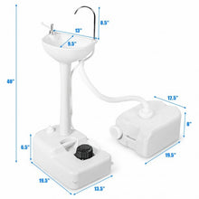 Load image into Gallery viewer, Camping Hand Wash Station Basin Stand with 4.5 Gallon Tank
