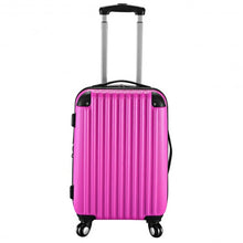 Load image into Gallery viewer, GLOBALWAY 20&quot; ABS Carry On Luggage Travel Bag Trolley Suitcase 8 color-Heart Pink
