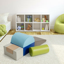 Load image into Gallery viewer, 6 Piece Climb Crawl Play Set Indoor Baby Toddler-Gray
