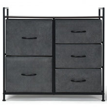 Load image into Gallery viewer, 5 Drawers Room Wood Dresser Storage Side Table Display Organizer
