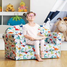 Load image into Gallery viewer, Double Kids Dinosaur Sofa Children Armrest Couch
