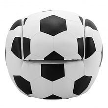Load image into Gallery viewer, Football Shaped Kids Sofa Couch with Ottoman
