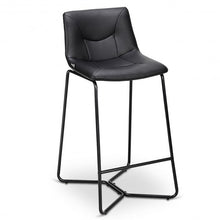 Load image into Gallery viewer, Set of 2 PU Leather Bar Stools Pub Chairs with Metal Legs
