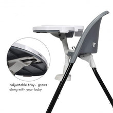 Load image into Gallery viewer, 3 in 1 Convertible Highchair with Detachable Double Trays-Gray
