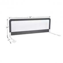 Load image into Gallery viewer, 59&quot; Breathable Baby Children Toddlers Bed Rail-Gray
