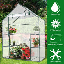 Load image into Gallery viewer, Portable Outdoor 4 Shelves Greenhouse
