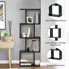 Load image into Gallery viewer, 4-tier S-Shaped Bookcase
