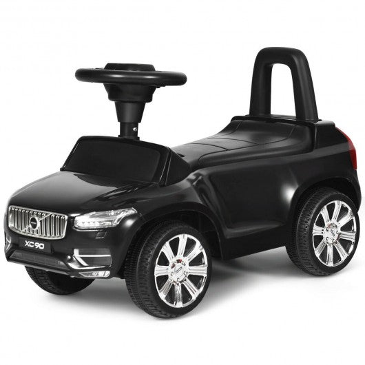 Kids Volvo Licensed Ride On Push Car Toddlers Walker-Black