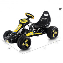 Load image into Gallery viewer, Go Kart Kids Ride Car Pedal Powered Car 4 Wheel Racer Toy Stealth Outdoor-Black
