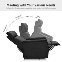 Load image into Gallery viewer, Electric Power Lift Recliner Chair with Remote Control-Black
