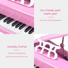 Load image into Gallery viewer, 30-key Children Grand Piano with Bench -pink
