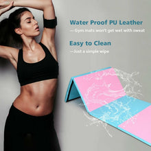 Load image into Gallery viewer, 4&#39; x 10&#39; x 2&quot; Folding Gymnastics Tumbling Gym Mat-Blue
