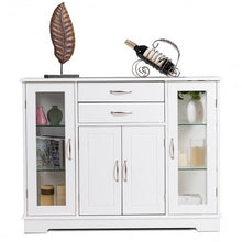 Load image into Gallery viewer, Buffet Storage Cabinet Console Cupboard with Glass Door
