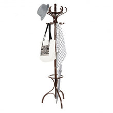 Load image into Gallery viewer, Wood Coat Hat Rack Tree Clothes Hanger-Bronze
