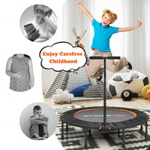 Load image into Gallery viewer, 47&quot; Folding Trampoline Fitness Exercise Rebound with Handle for Adults and Kids-Orange

