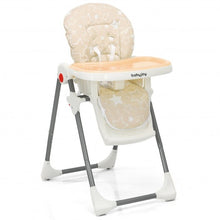 Load image into Gallery viewer, Folding Baby High Dining Chair with 6-Level Height Adjustment-Beige
