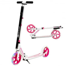 Load image into Gallery viewer, Portable Folding Sports Kick Scooter w/ LED Wheels-Pink
