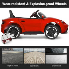 Load image into Gallery viewer, 12V Kids Ride On Car with MP3 &amp; LED Light-Red
