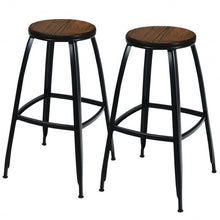Load image into Gallery viewer, 30" Set of 2 Industrial Height Bar Stools
