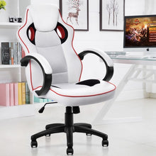 Load image into Gallery viewer, White Executive High-Back Racing Style Office Chair

