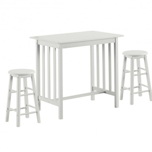 3-Piece Counter Height Breakfast Table with 2 Stools