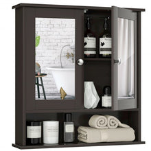 Load image into Gallery viewer, Bathroom Wall Mount Mirror Cabinet Organizer-Brown

